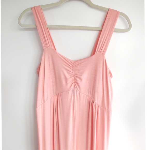 Norm Thompson Coral Pink Sleeveless Maxi Dress Size Medium - Picture 8 of 16